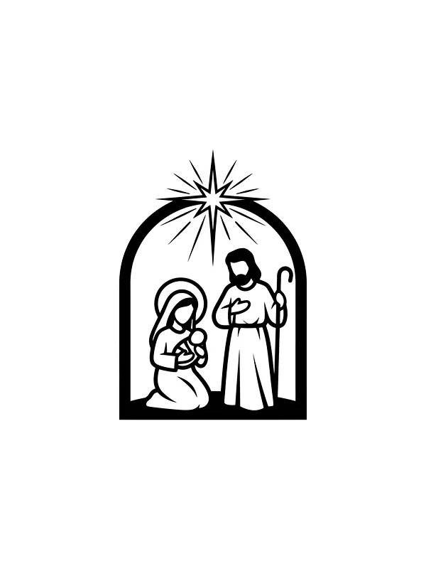 Julekrybbe med stjerne, underkategori