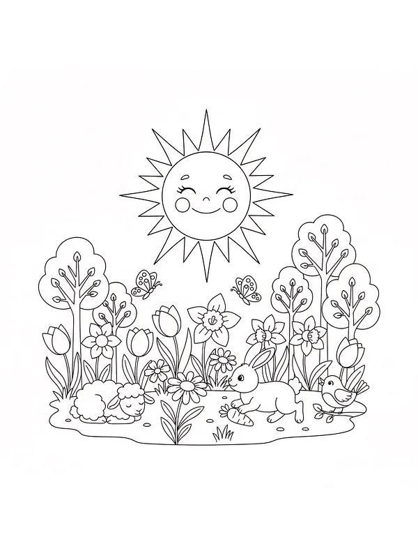 Dyr og planter under smilende sol, underkategori
