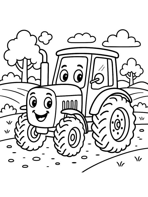 Glad traktor med ansikt, underkategori