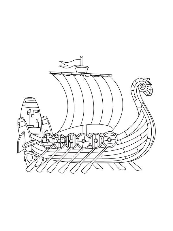 Vikingaskepp med segel, underkategori