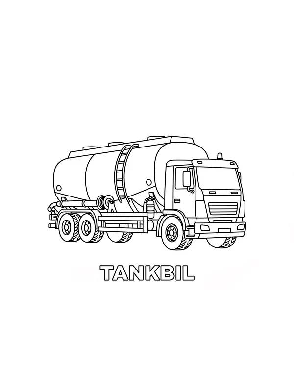 Tankbil tegning, underkategori