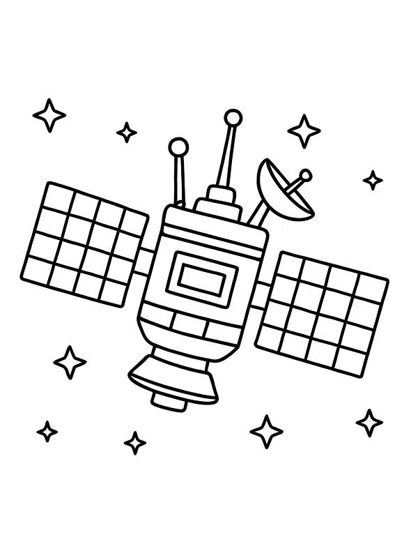 Satellit i rummet
