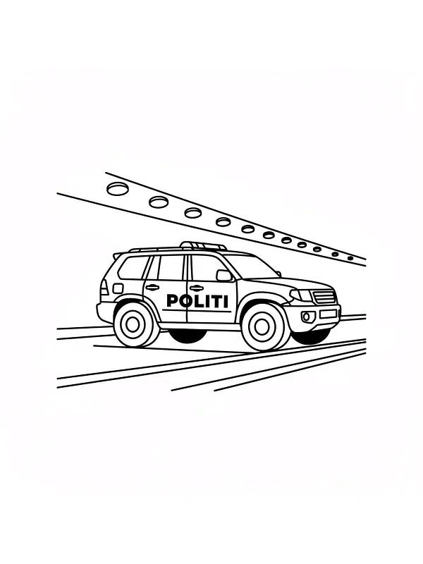 Politibil i tunnel