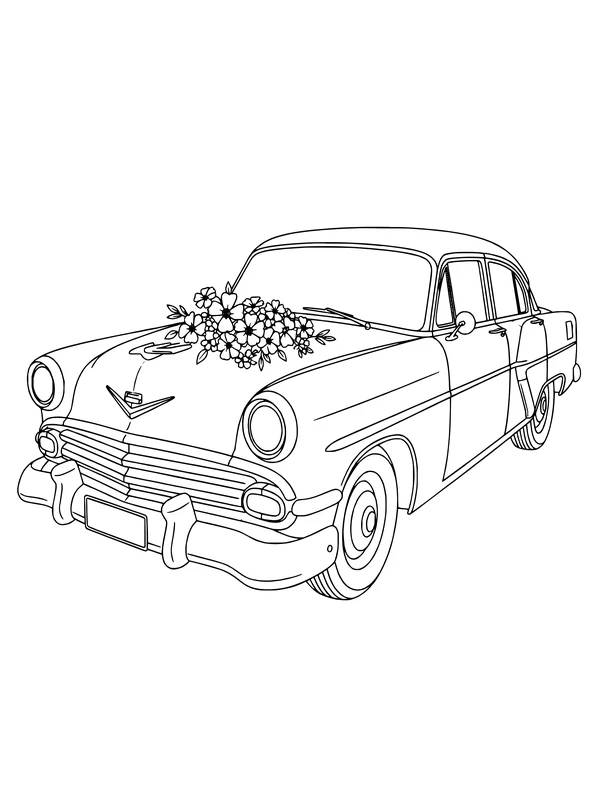 Vintagebil med blomster