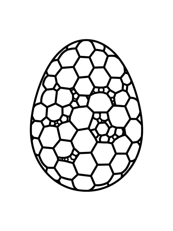 Geometrisk mønster på æg