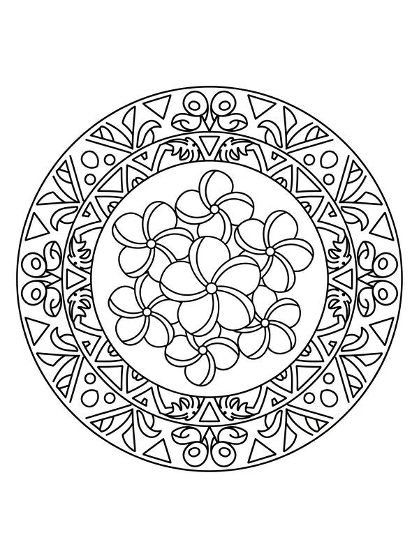 Blumenmandala mit Kreisen, Unterkategorie