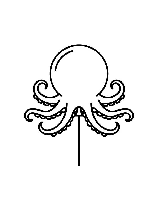 Enkel blæksprutte