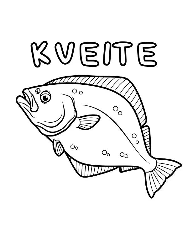 Kveite for fargelegging