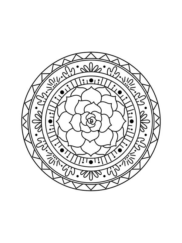 Mandala mit Blumenmuster, Unterkategorie