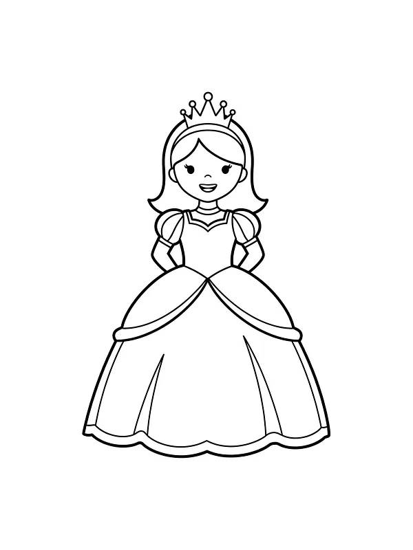 Prinsesse med flott kjole, underkategori