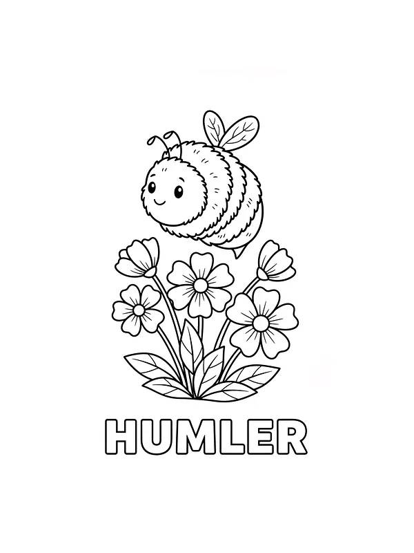 Sød humlebi på blomster, underkategori