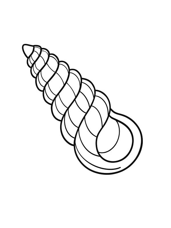 Spiralmusling i sort-hvid