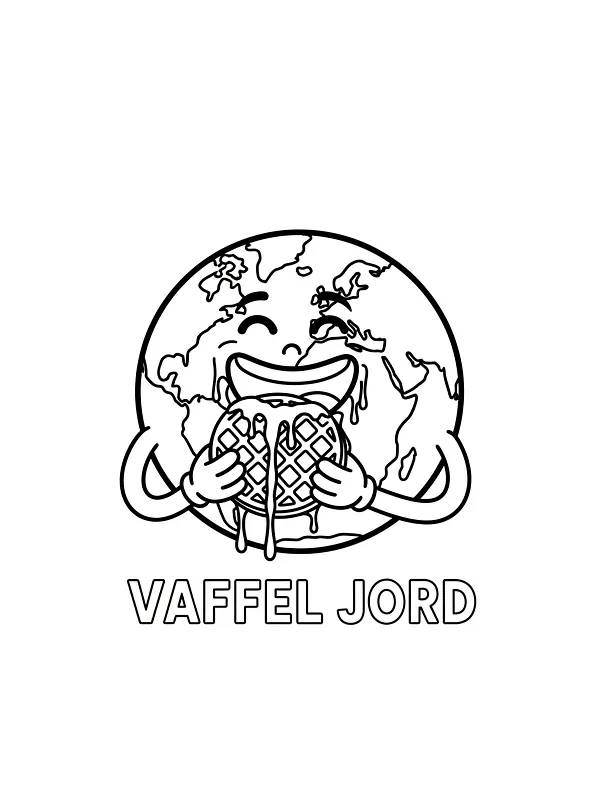 Jordklode med vaffel