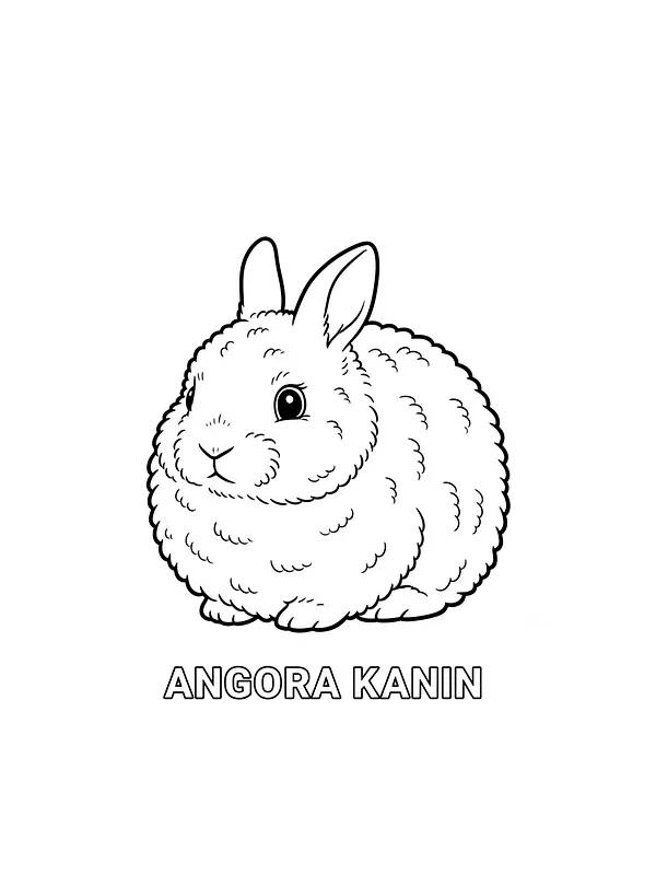 Angora kanin fargelegging