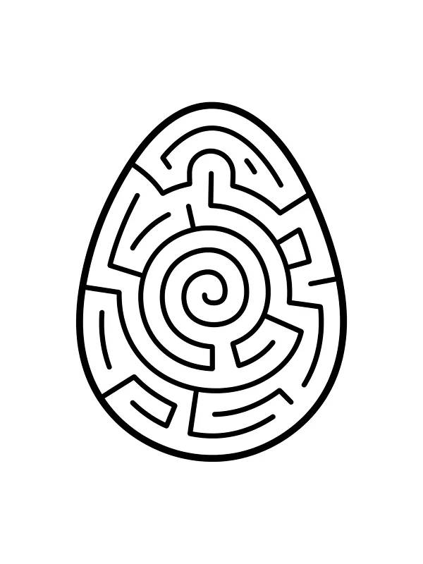 Spiralformet labyrint i æg