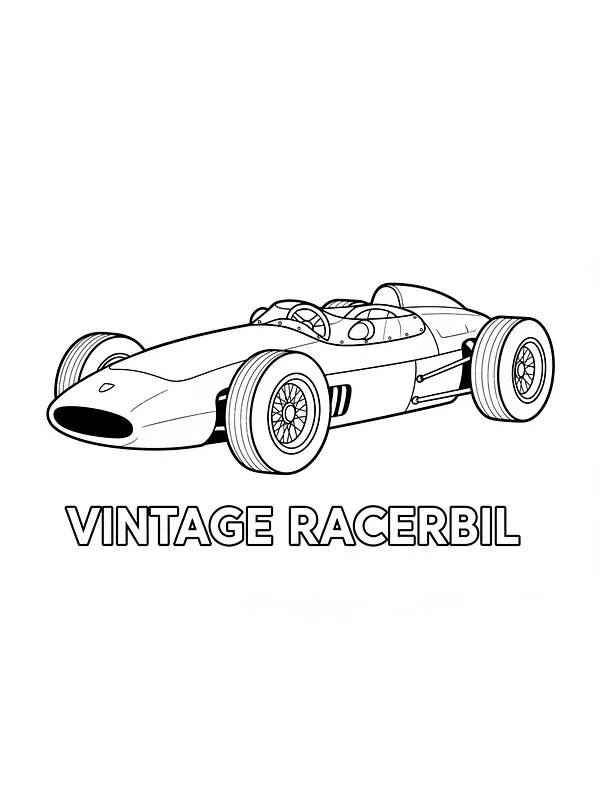 Veteranracerbil i profil