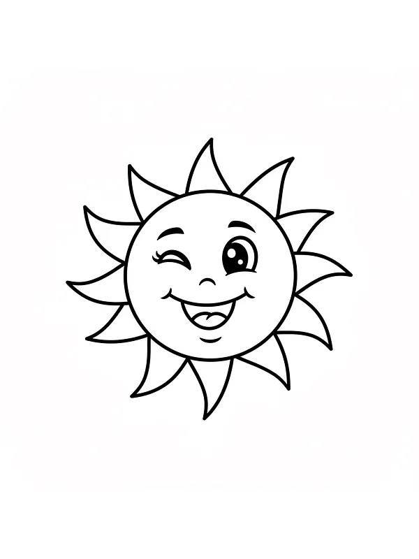 Smilende sol som blunker, underkategori