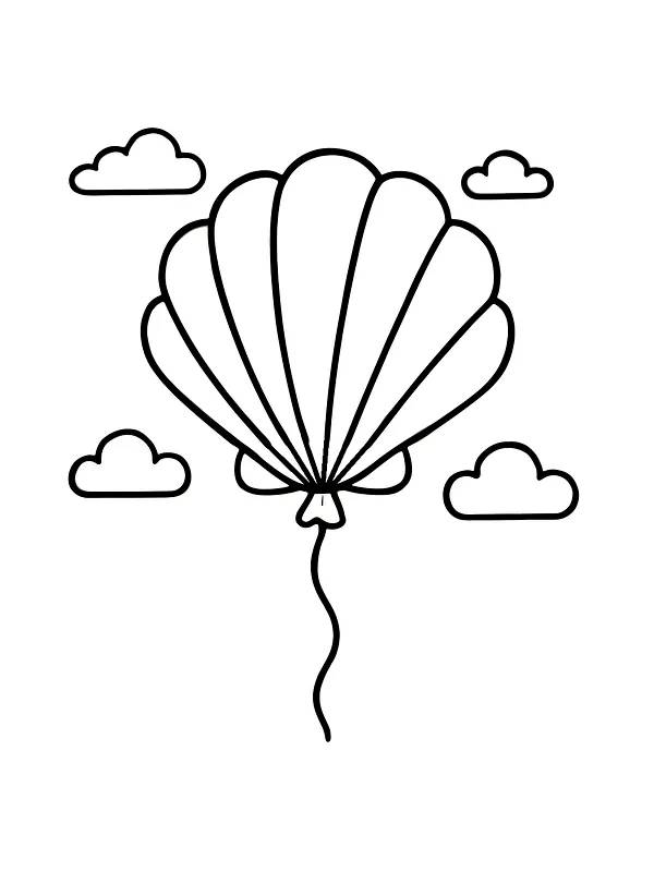 Ballon med skyer