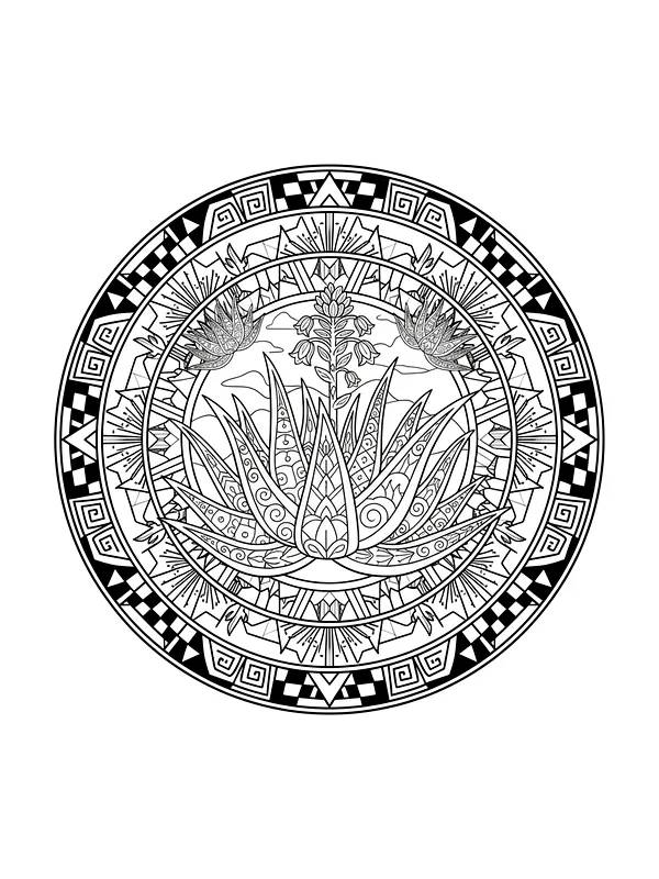 Dekorative Mandala mit Blumen, Unterkategorie