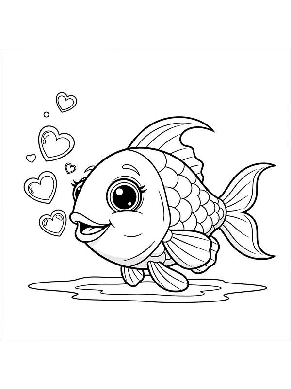 Fisk med hjertebobler