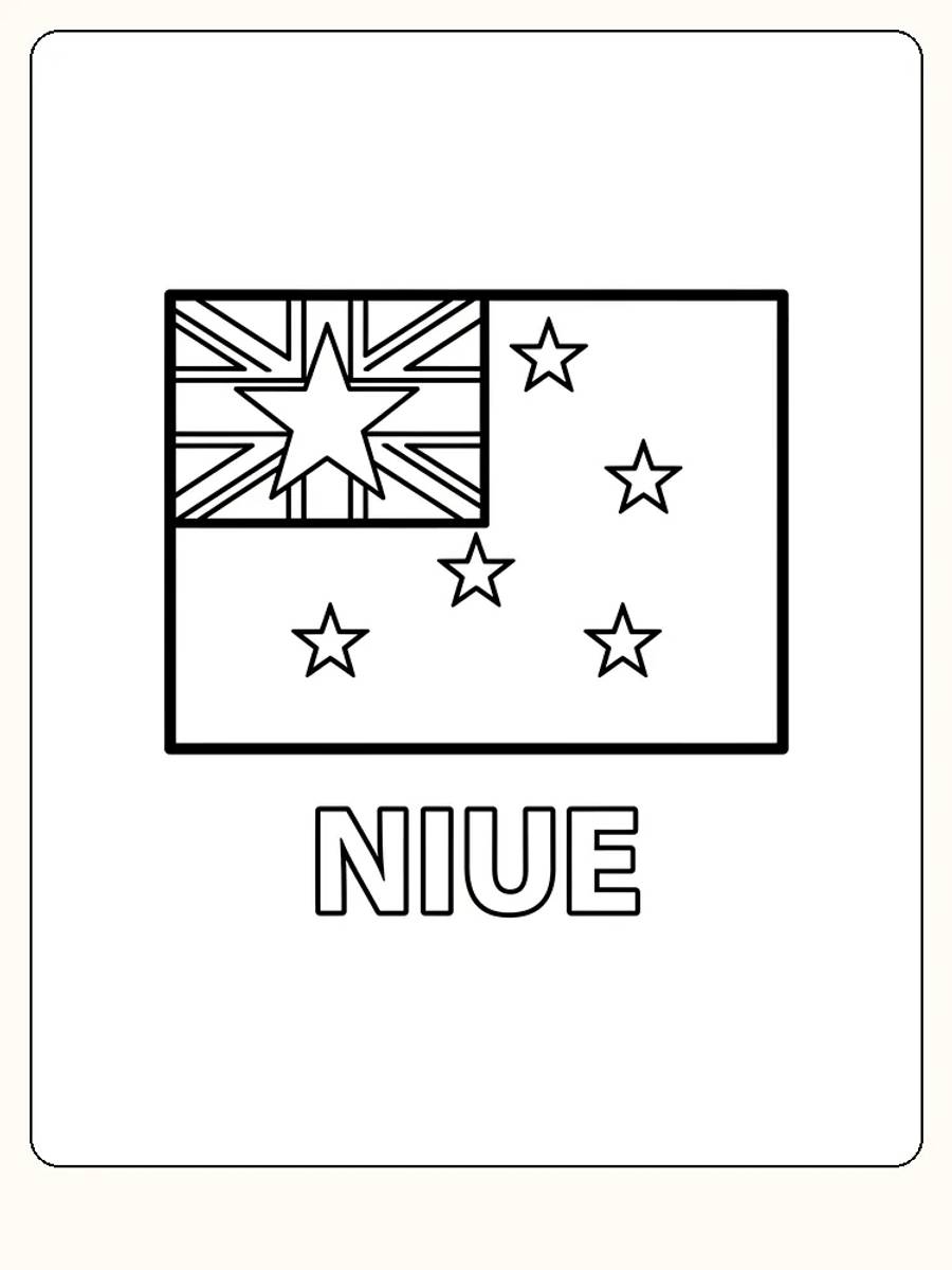 Deutsche Übersetzung:  
Neues Flagge mit Sternen und Union Jack, bereit zum Ausmalen.