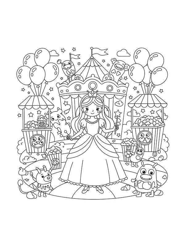 Prinsesse foran karusell, underkategori