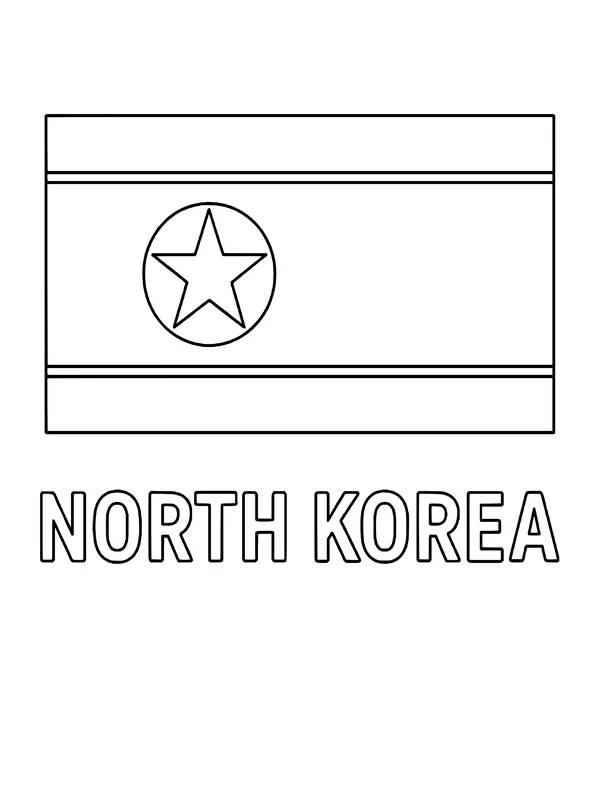Nordkoreas flagga