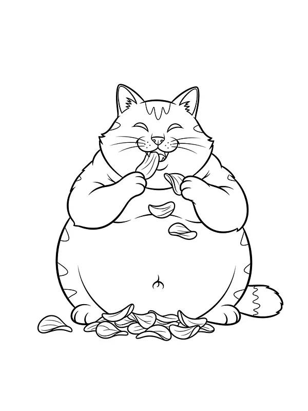 Katt spiser chips, underkategori