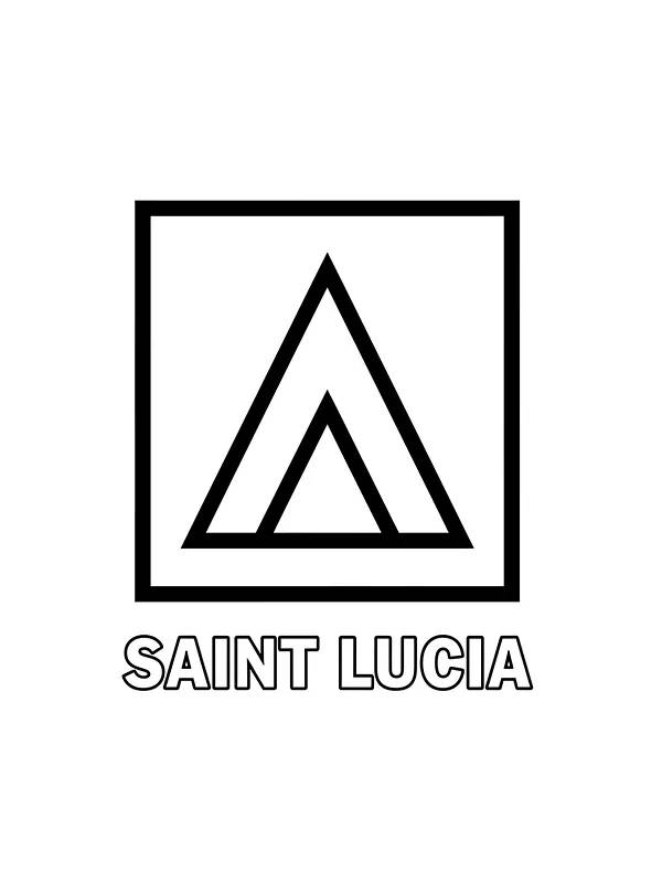 Das Flaggenmotiv von Sankt Lucia, Unterkategorie