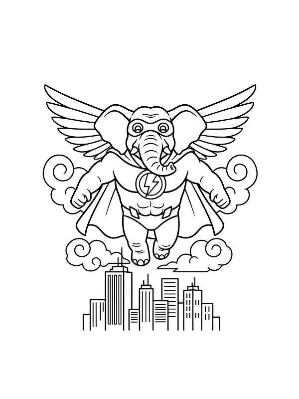 Flygende superhelt-elefant, underkategori