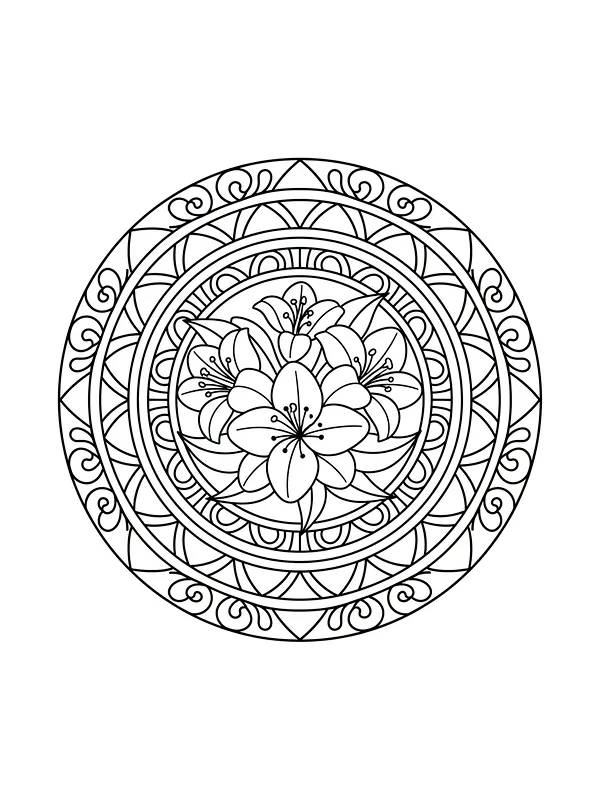 Mandala mit Blumenmotiv, Unterkategorie