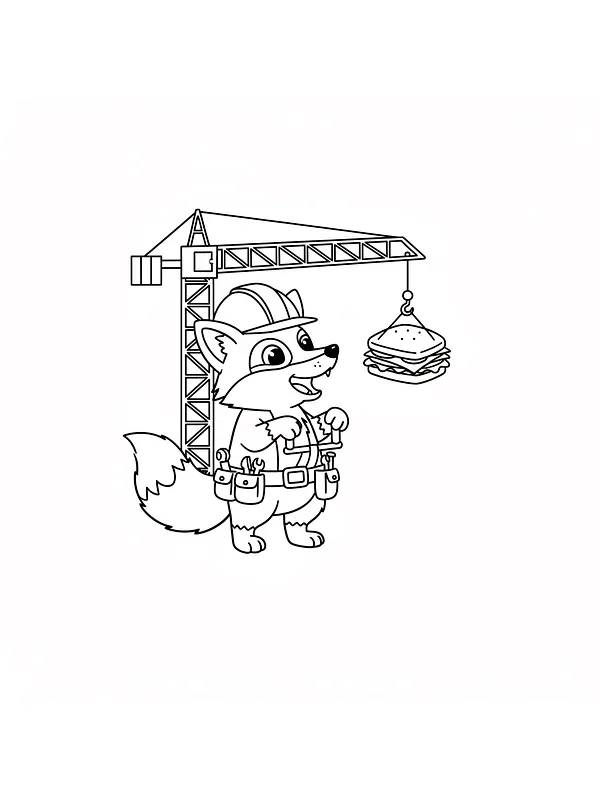 Vaskebjørn med burgerkran, underkategori