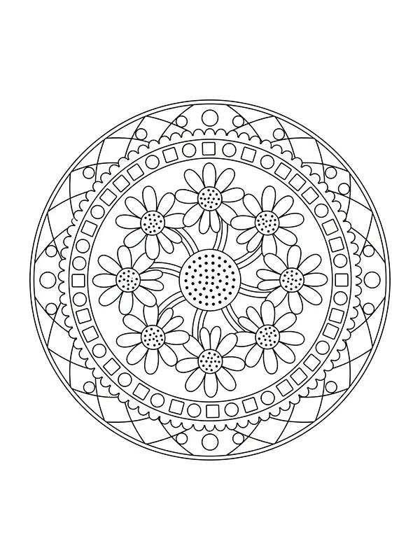Mandala mit Blumenmuster, Unterkategorie