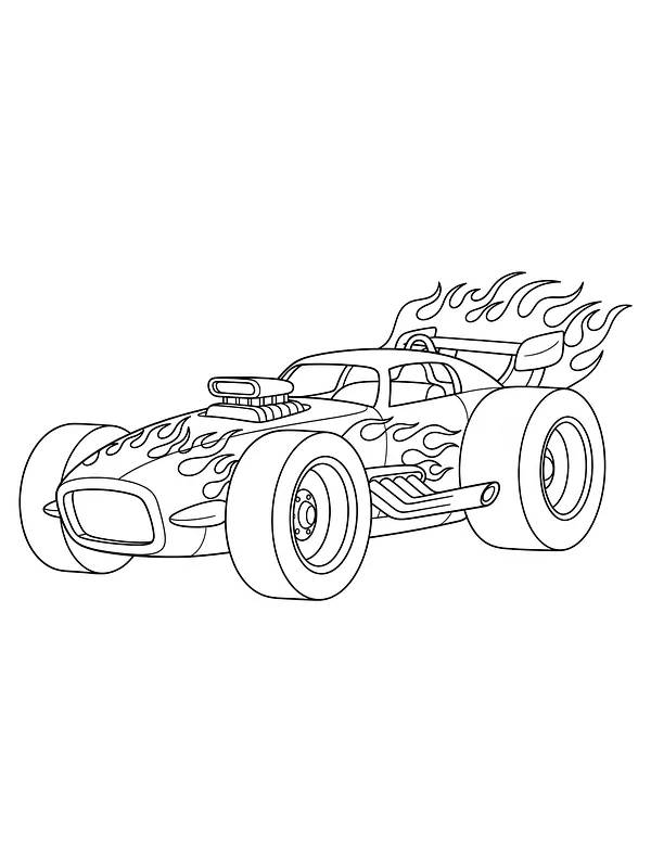Racerbil med flammer, underkategori