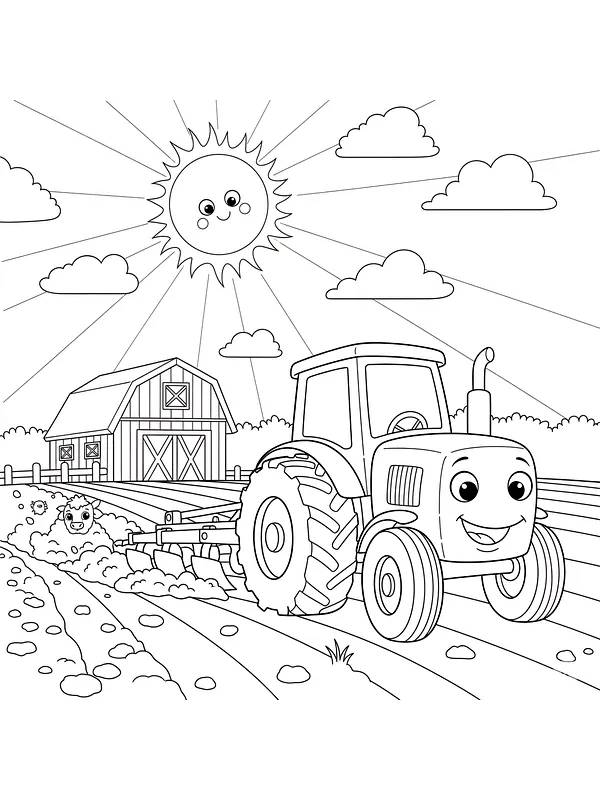 Traktor med sol og fjøs, underkategori