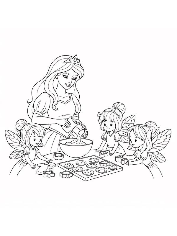 Prinsesse baker med feer, underkategori