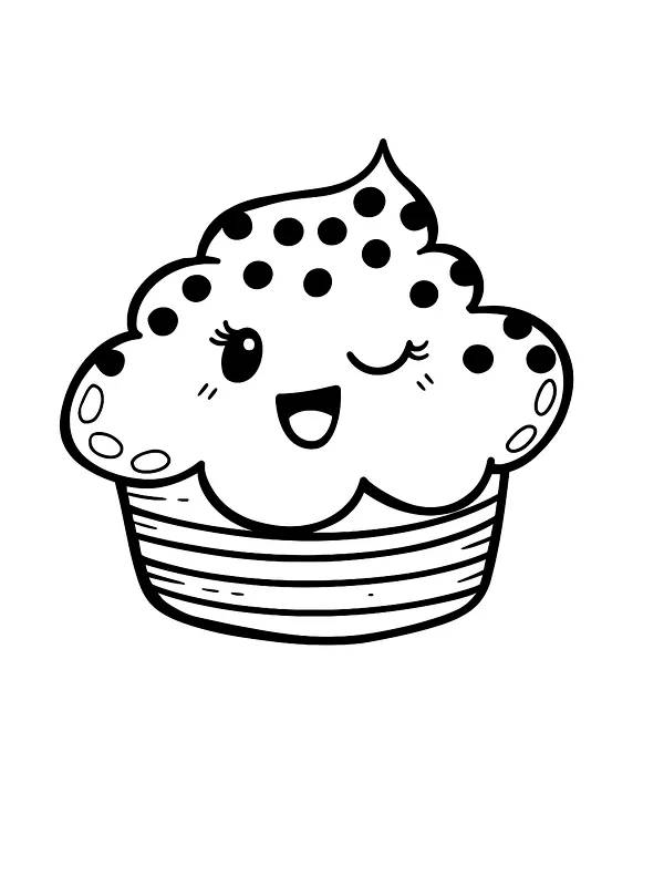Cupcake som blunker