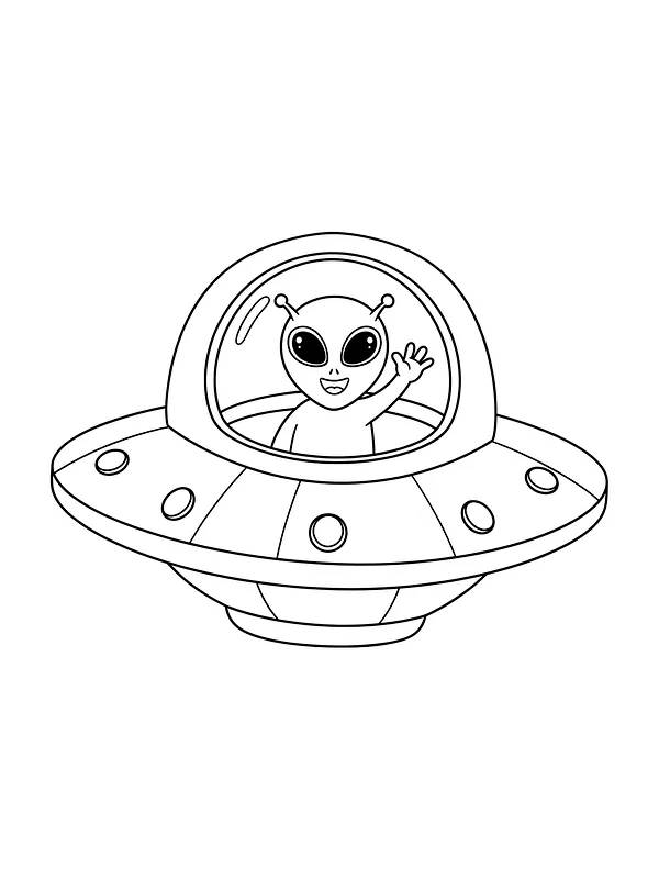 Alien i rumskib