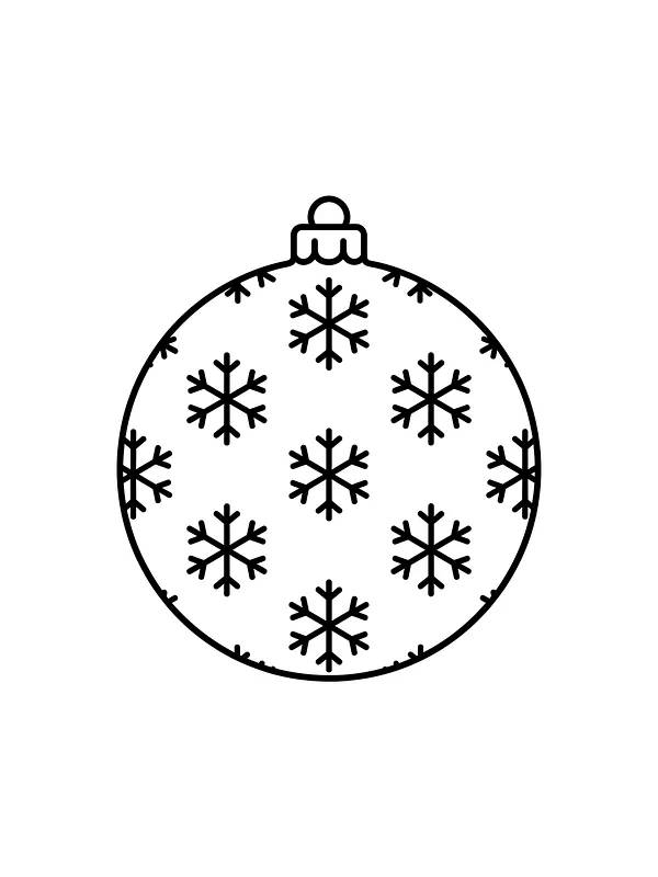 Julekule med snøfnugg, underkategori