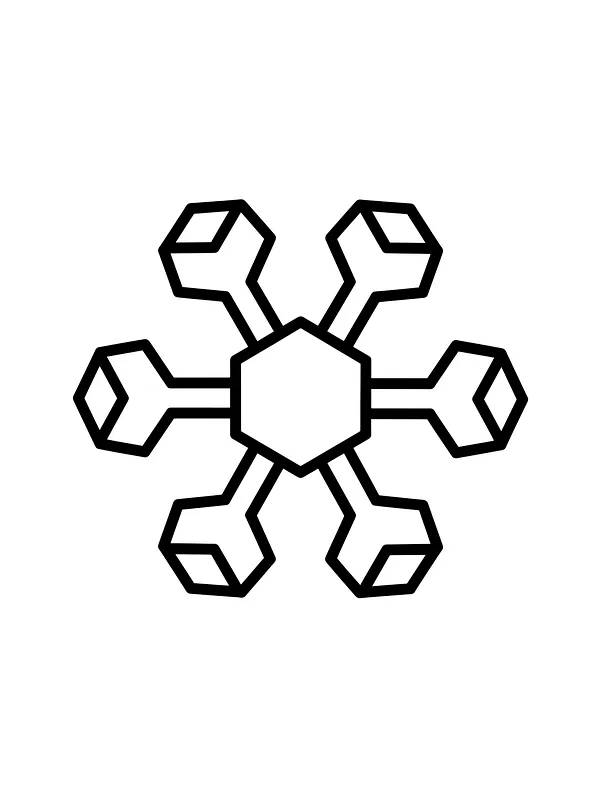 Geometrisk snøfnugg, underkategori