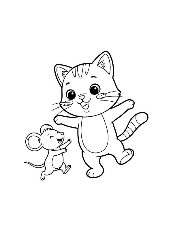 Katt og mus som leker, underkategori