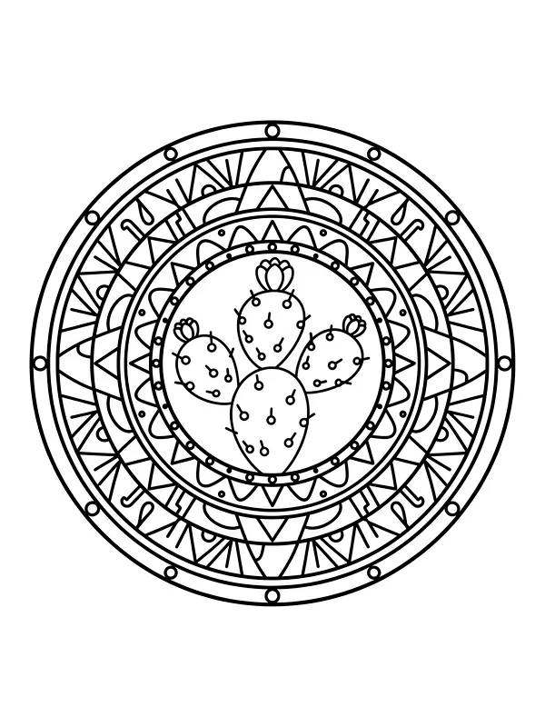 Mandala mit Kaktusmotiv, Unterkategorie