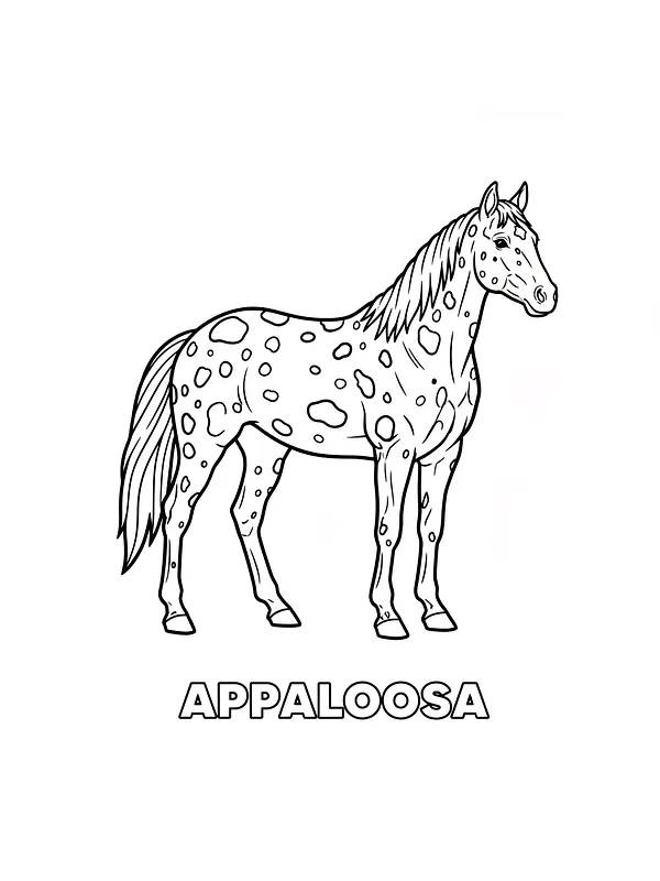 Appaloosa hest med prikker, underkategori