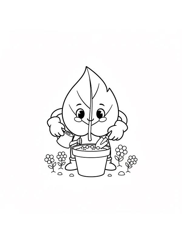 Bladfigur planter blomster, underkategori