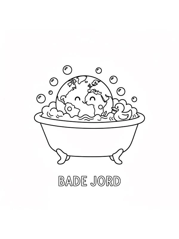 Jordklode i badekar