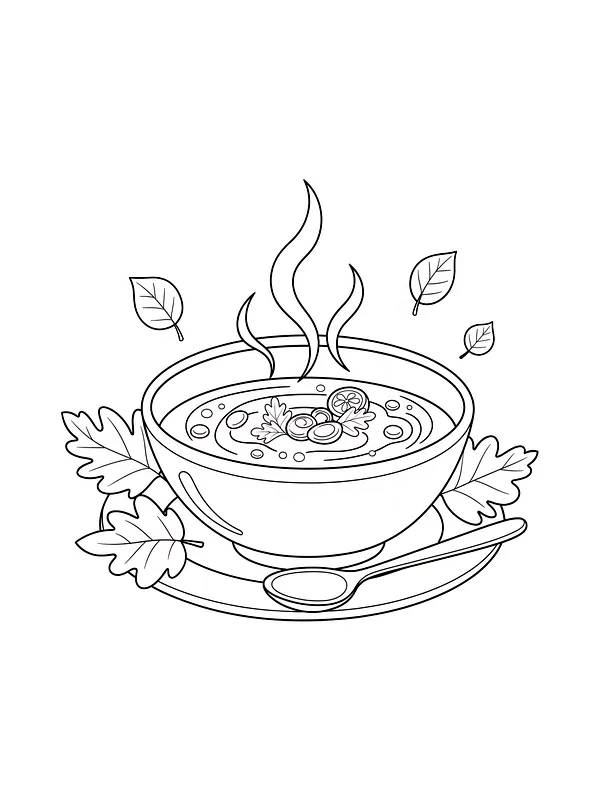 Varm suppe med damp, underkategori