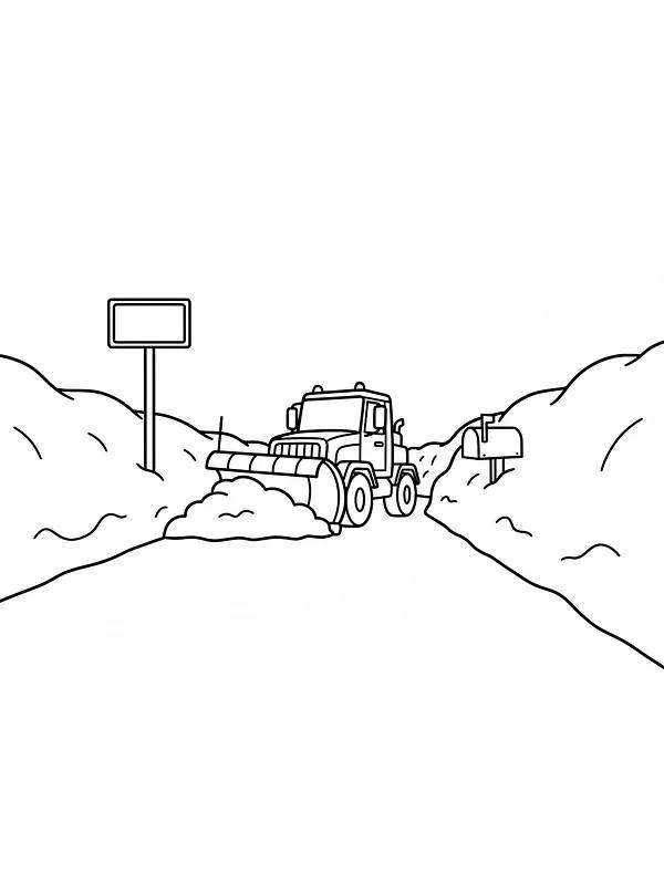 Brøytebil rydder snø, underkategori