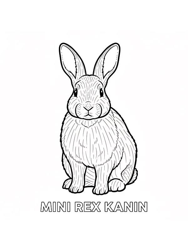 Mini Rex kanin med store ører