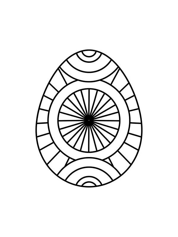 Mandalaæg med cirkler