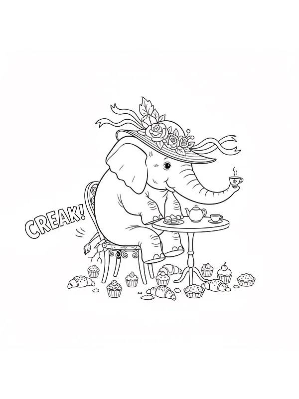 Elefant i te-selskap, underkategori